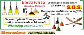 ELETTRICISTA LAMPADARIO E PLAFONIERA