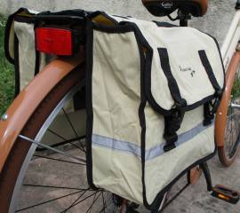 Doppie borse per portapacchi bici