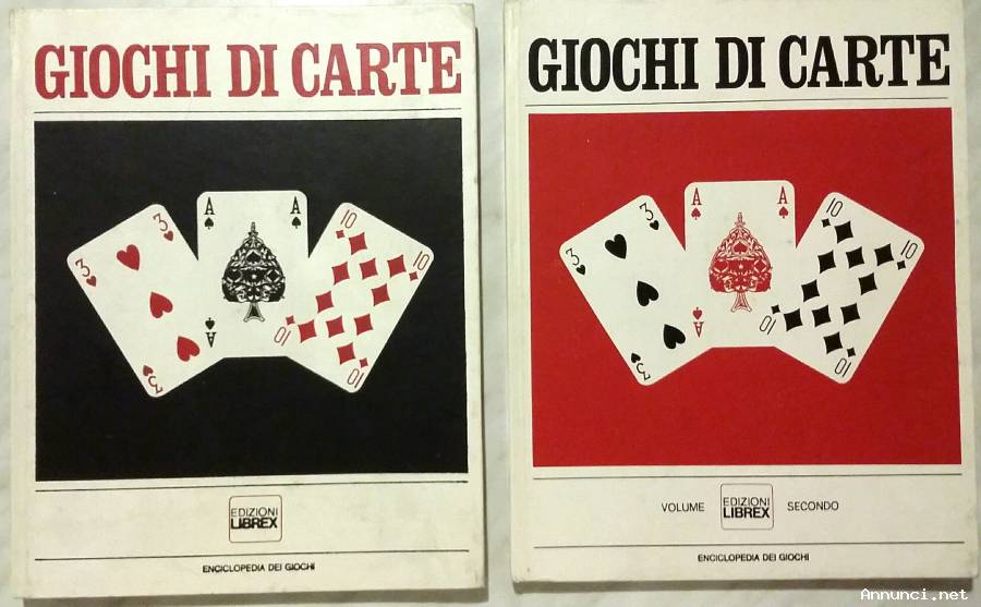 Giochi di carte. Enciclopedia dei giochi volume 1-2; Editore: Librex, 1969 perfetto