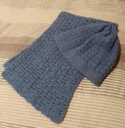 completo sciarpa e cappello in lana misto mohair handmade