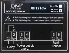 Termoregolatore MH1210W con sonda NTC  alimentazione 90-250 VAC 