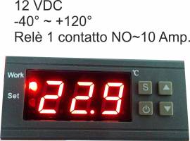  Termoregolatore con sonda Tensione 12 VAC/DC - 1  Rele' A.10