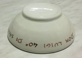 Portacandele in ceramica Don Luigi 40° anniversario di Sacerdozio 14-7-1997  