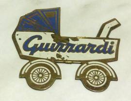 Vecchia targhetta pubblicitaria Guizzardi in metallo anni '50 perfetta