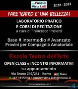 CORSI E LABORATORIO PRATICO DI TEATRO 2023