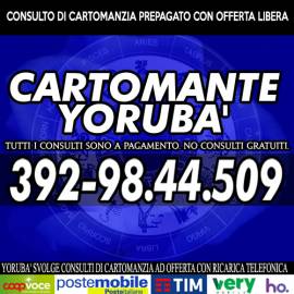 Se hai bisogno di un consulto serio di Cartomanzia allora contatta il Cartomante YORUBA'