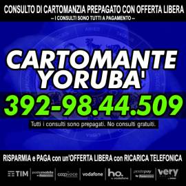 Un consulto di Cartomanzia con le 22 carte che formano i classici Tarocchi: il cartomante YORUBA'