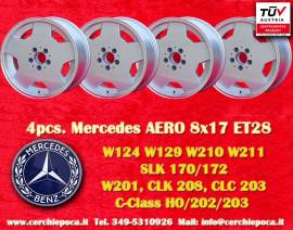 4 pz. cerchi Mercedes Aero 8x17 ET28 124 129 140 2