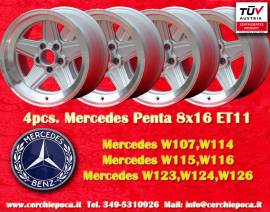 4 pz. cerchi Mercedes Penta 8x16 ET11 107 108 109 