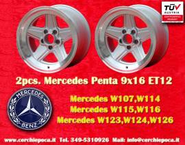 2 pz. cerchi Mercedes Penta 9x16 ET12 107 108 109 