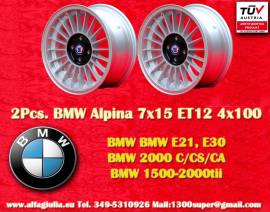 2 pz. cerchi BMW Alpina 7x15 ET12 1500-2000tii, 15