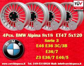 4 pz. cerchi BMW Alpina 8x18 ET47 3 E36, E46