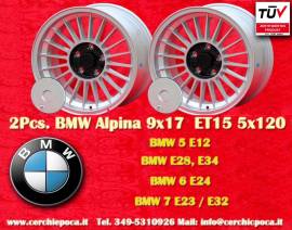 2 pz. cerchi BMW Alpina 9x17 ET15 5 E12, E28, E34,