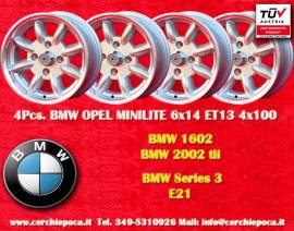 4 pz. cerchi BMW / Opel Minilite 6x14 ET13 1502-20