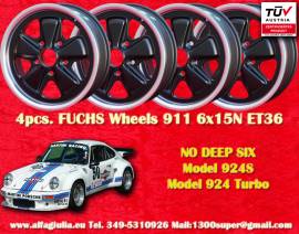4 pz. cerchi Porsche Fuchs 6x15 ET36 911 -1989, 91