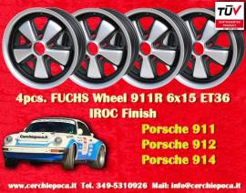 4 pz. cerchi Porsche Fuchs 6x15 ET36 356 C SC, 911