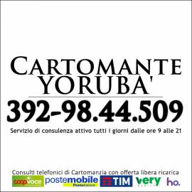 CONSULTI A BASSO COSTO PER SOLUZIONI DEFINITIVE: CARTOMANTE YORUBA'
