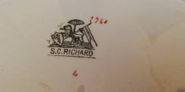Antica zuppiera anni 50 firma S. Ceramica Richard 
