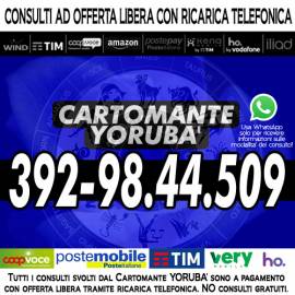 Le mie consulenze sono sempre con offerta libera con ricarica telefonica: il Cartomante YORUBA'