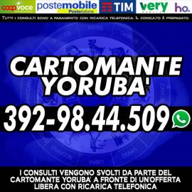 Leggo i Tarocchi da quasi 30 anni: il Cartomante Yoruba'. I mi consulti sono telefonici.