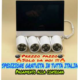 Kit videosorveglianza nvr wifi monitor 10 pollici