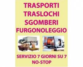 TRASPORTI E TRASLOCHI PREZZI BASSISSIMI AL 389/8719568 SERVIZIO AUTOSCALA