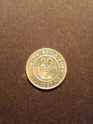 Moneta 20 Centavos 1987 Bolivia