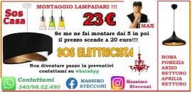 Montaggio lampadario Nomentano Parioli 23 euro 