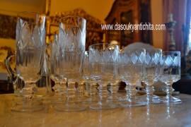 Set di bicchieri in cristallo vintage Lead crystal Hand Cut