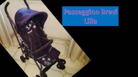 Passeggino brevi colore lilla per bambina