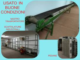 NASTRO TRASPORTATORE - SCAFFALATURE - PEDANE