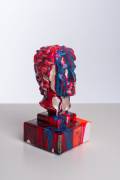  Busto alessandro magno multicolore al buio