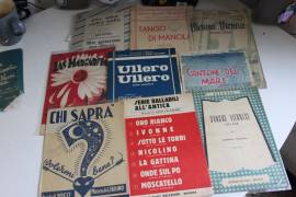 Lotto 39 pezzi Spartiti musicali Vintage da collezione Edizioni miste anni 40-70