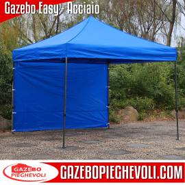 Gazebo pieghevole 3x3 m Easy blu portatile richiudibile mercatino gazebopieghevoli.com