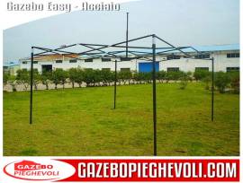 Gazebo pieghevole 3x3 m Easy blu portatile richiudibile mercatino gazebopieghevoli.com