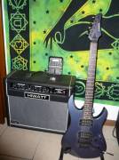 amplificatore Maxwatt G50R Hiwatt e Chitarra elettrica Yamaha