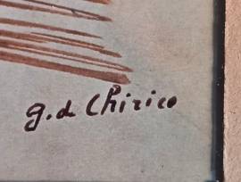 2 stampe litografiche artista Giorgio De Chirico 