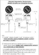 NOLEGGIO CARTELLI DIVIETO DI SOSTA CARTELL STRADALI MILANO