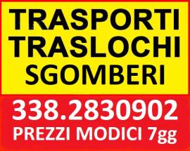 Roma Traslochi Trasporti e sgomberi rapidi ed economici 7gg su7
