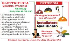 Montaggio lampadario 20 euro Roma Prenestina 