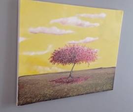 Quadro olio tela serie Tree of Life 