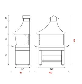 BARBECUE MODELLO "FALO'"
