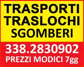 TRASLOCHI TRASPORTI E SGOMBERI RAPIDI ED ECONOMICI 7GG SU8