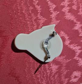 Léa Stein Paris spilla vintage , in acetato di celluloide laminato . Mai indossata marchio visibile 