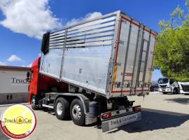 RIF.1205 DAF XF 105.510 – 2011 – 3 ASSI – CASSONE RIBALTABILE TRILATERALE IN ACCIAIO INOX (2019) CON