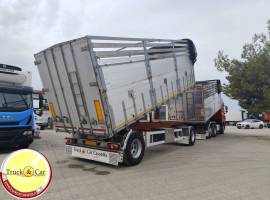 RIF.1206 RIMORCHIO BARTOLETTI – 1994 – CASSONE RIBALTABILE TRILATERALE IN ACCIAIO INOX CON CENTINA R