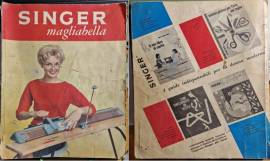 SINGER MAGLIABELLA – Macchina per maglieria vintage con mobile in legno