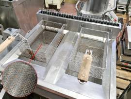 FRIGGITRICE INOX A GAS 2 VASCHE USATA 