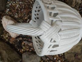 Vaso ( Cesto) in Ceramica Bianca