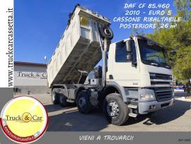 RIF.1301 DAF CF 85.460–2010–4 ASSI MEZZO D’OPERA–CASSONE RIBALTABILE POSTERIORE DA 26 m3 – EURO 5